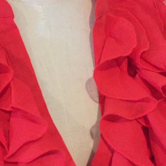 H&M Red frilled top gorgeous - Picture 6 of 8